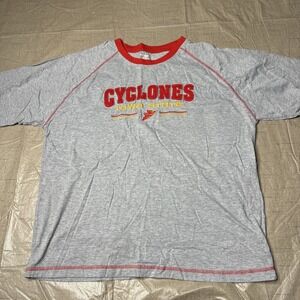 Iowa State Cyclones T Shirt Gray Red Pro Edge XL